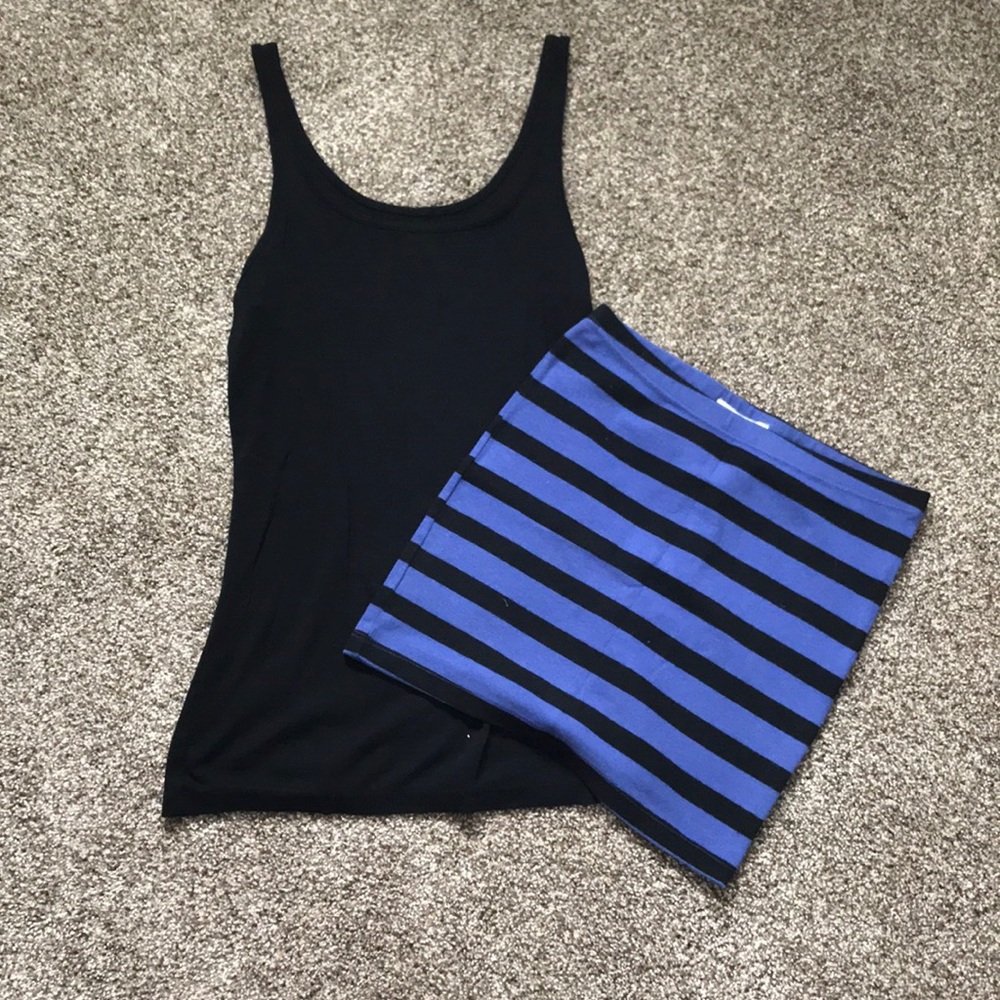 Forever 21 Striped Pencil Skirt - S